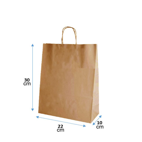 Bolsa 22x30x10 Kraft