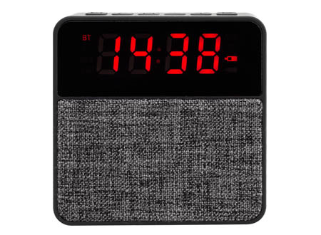 BT Altavoz-Radio FM-Reloj-Alarma